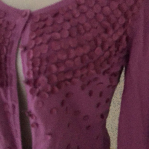 Ladies Detail Shimmer Light violet Cardigan - Picture 2 of 5